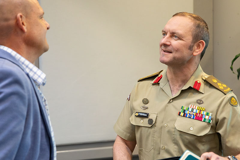 Brigadier Giles Cornelia DSM CSM, Commander 7th Brigade 