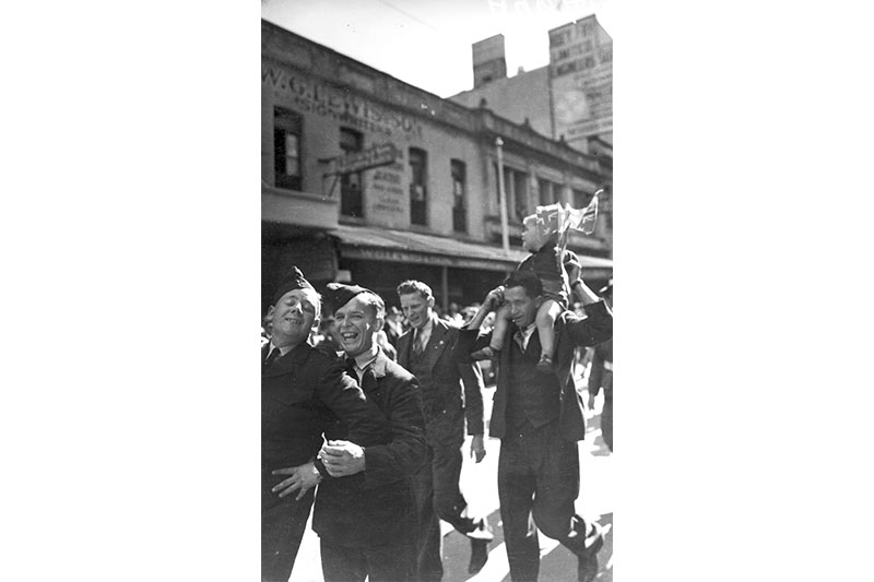 first VP Day celebration - crowd image