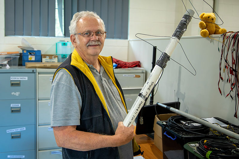 Army veteran and ham radio operator Jeff Lord 