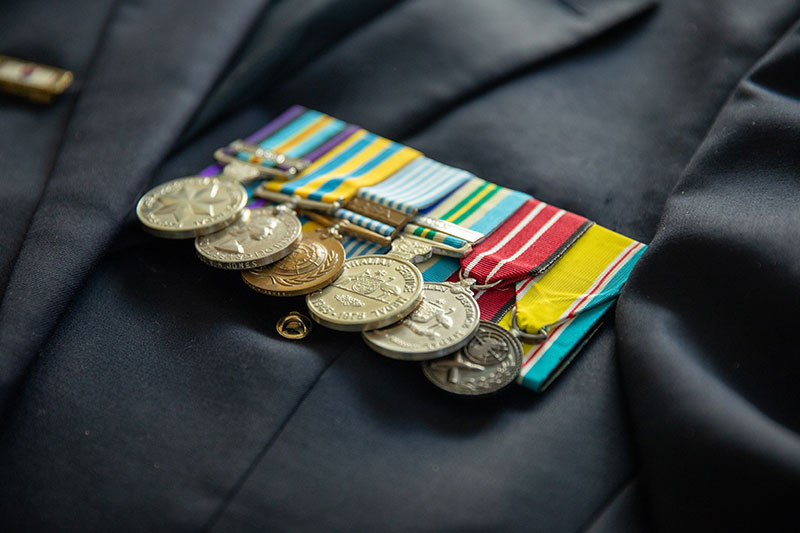 Victor's service medals