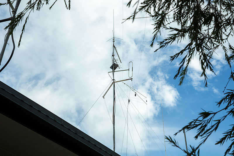 Ham radio operators use special equipment to communicate with people all over the world