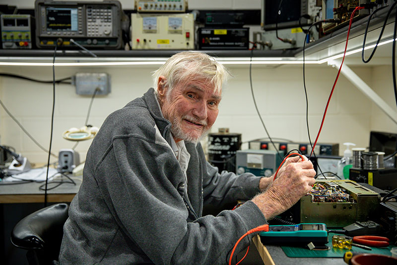 Redcliffe and Districts Radio Club member Charles Power