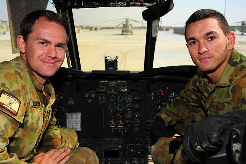 Adam Jackson in Afghanistan in 2012 