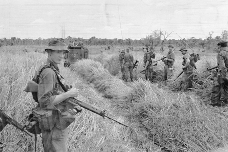 Image - Australian War Memorial - 6RAR soldiers in Phuoc Tuy, South Vietnam