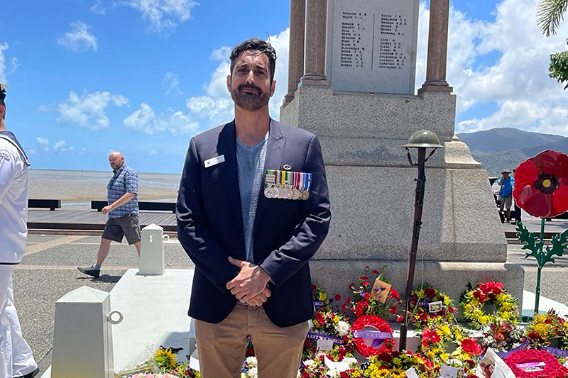 Army veteran and Cairns RSL Sub Branch member Rob Lee