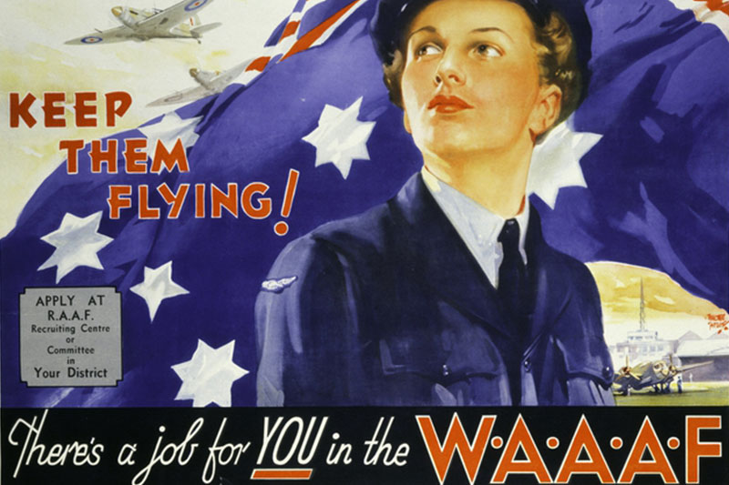 WAAAF recruitment poster Australian War Memorial