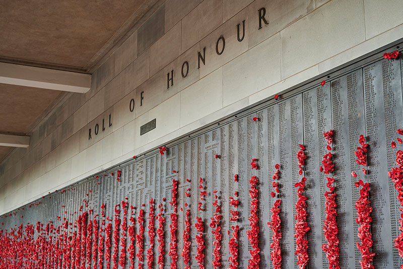The Memorial's Roll of Honour
