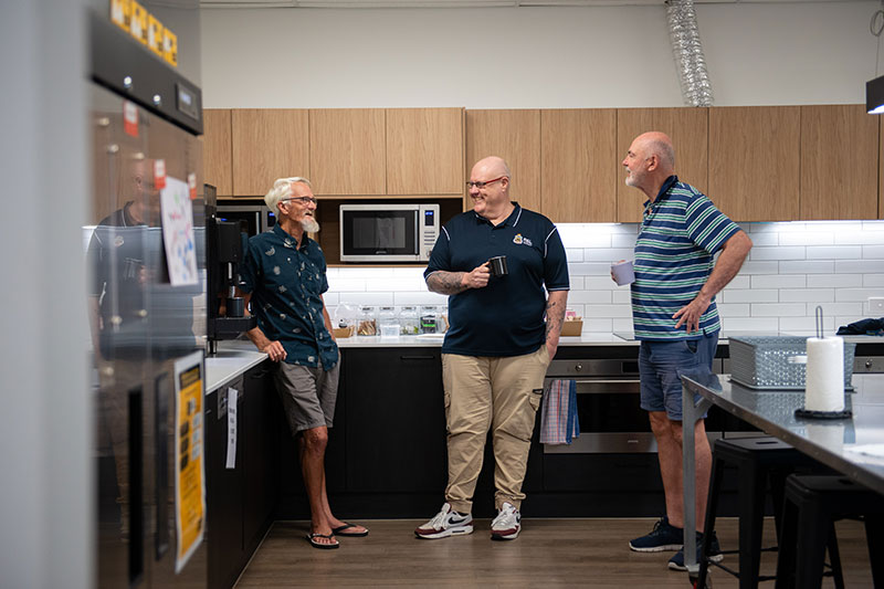 Michael and RSL Queensland Wellbeing Practitioner Allan Simmons