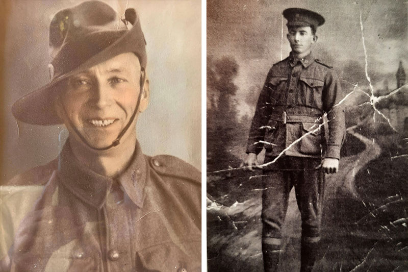 (L-R) Harry Robertson and George Swanson