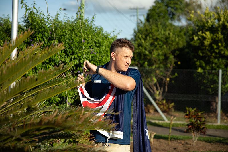 Edmonton RSL Sub Branch President Gordon Burgess