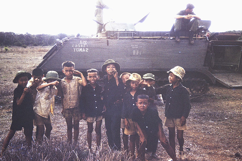 Village kids during the vietnam war