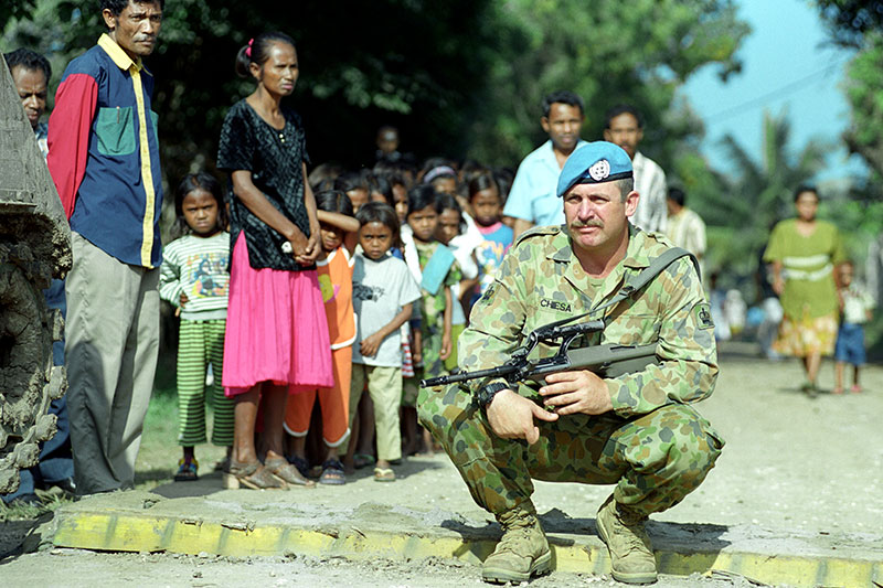 Image: Defence Australia | An Australian solider in East Timor