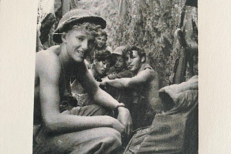 Korean War veteran Barry Hawthorne while serving 