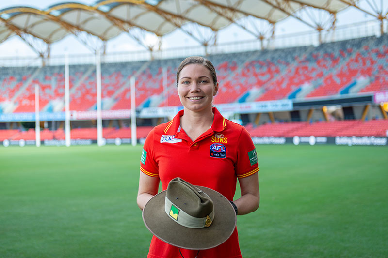 AFL Women’s (AFLW) player and current-serving ADF member Jade Pregelj