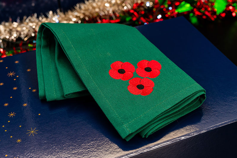 Sacha de Wit's towels for the Christmas hamper. 