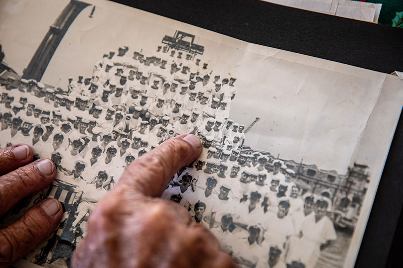 During the Korean War, Victor served as a radar operator on HMAS Bataan 