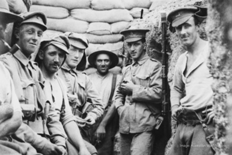 ANZAC soldiers at Gallipoli