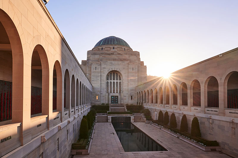 Australian War Memorial courtyard