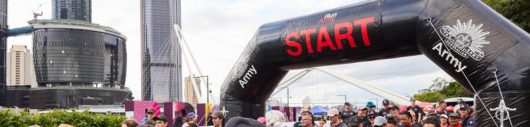 Run Army start line, South Bank